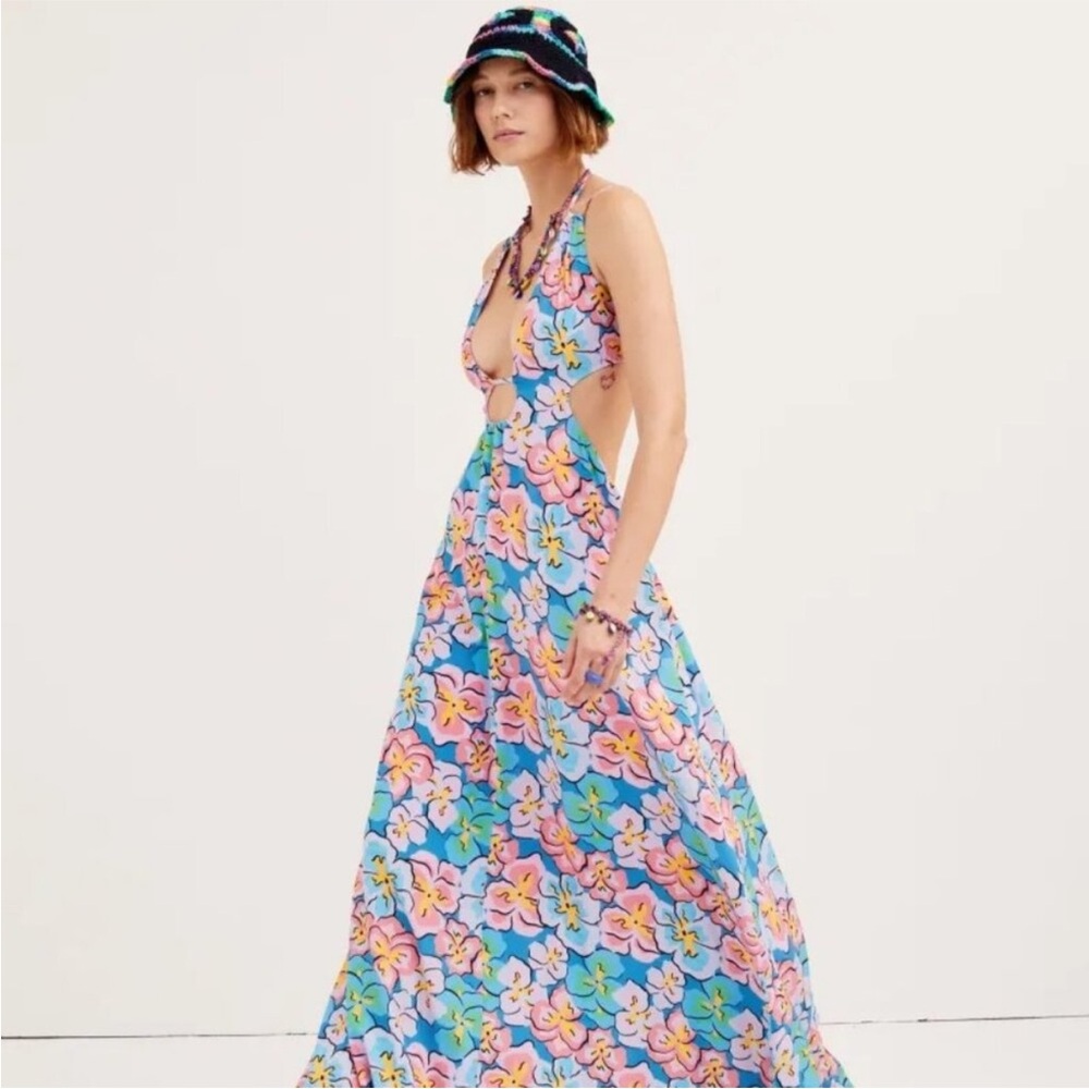 NWT For Love And Lemons Yasmin Maxi Dress Size small - Picture 4 of 13
